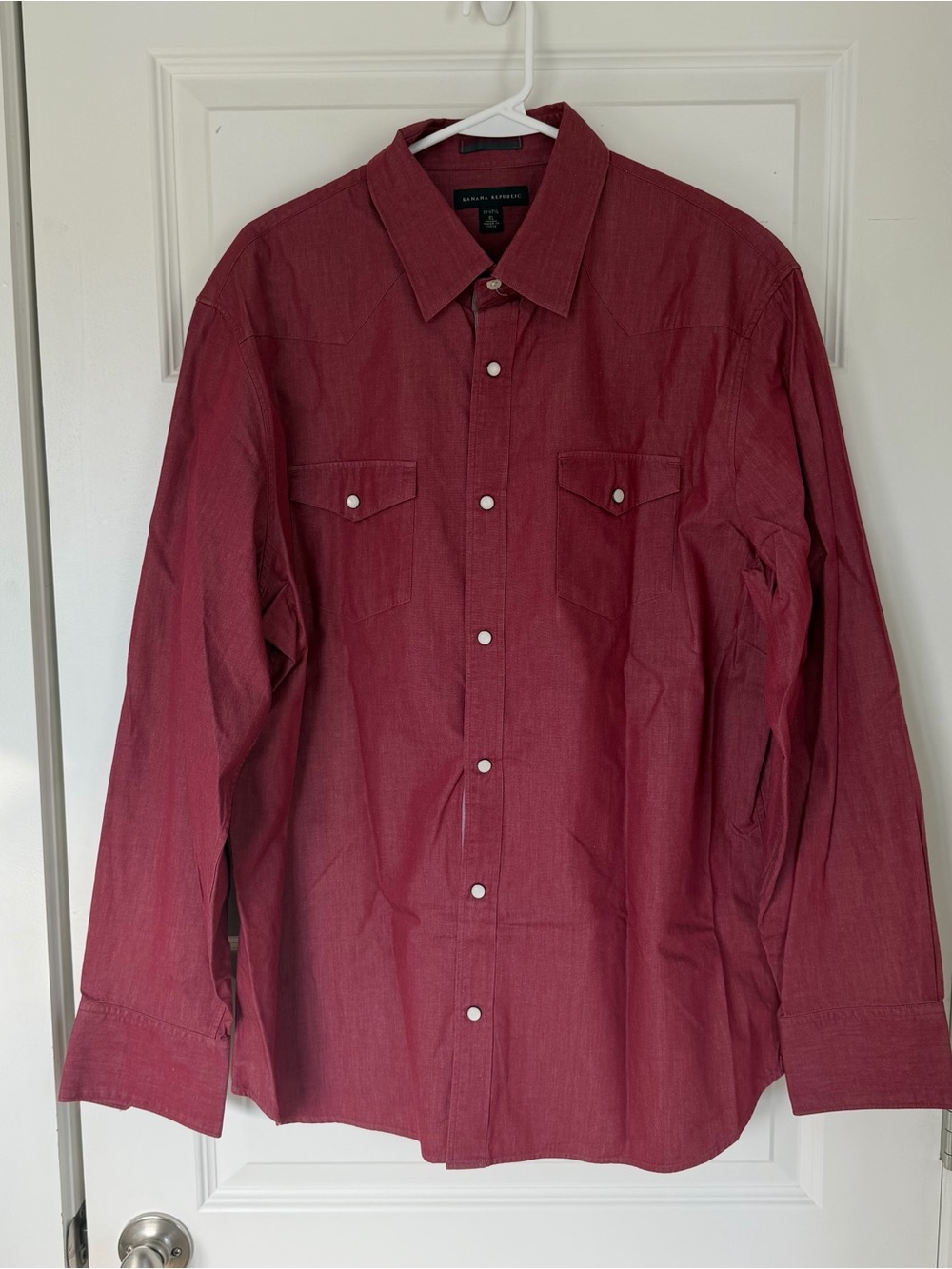 Banana Republic Men’s Red Western Shirt